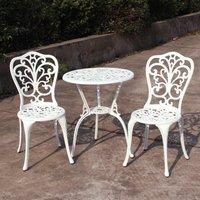 White Aluminium Table and Chairs