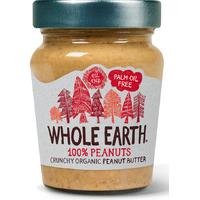 whole earth organic peanut butter crunchy 227g