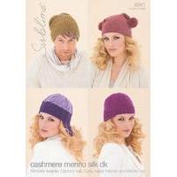 Whistler Beanie, Dante\'s Hat, Curly Cable Helmet and Medic Hat in Sublime Cashmere Merino Silk DK (6041)