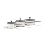 White 3 Piece Pan Set