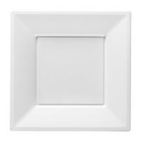 White 9in Square Plastic Party Plates
