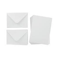 White C6 Cards and Envelopes 4 x 6 Inches 50 Pack