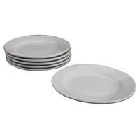 White 170mm Porcelain Plate Pack of 6