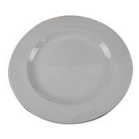 White 250mm Porcelain Plate Pack of 6