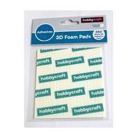 White Adhesive Foam Pads 5 x 5 x 1 mm 440 Pieces