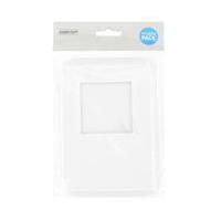 White A6 Square Aperture Cards and Envelopes 10 Pack
