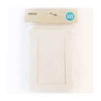 White Rectangle Aperture Cards and Envelopes A6 10 Pack