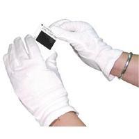 White Knitted Cotton Large Gloves Pack of 10 GINCME