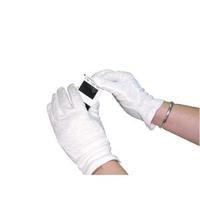 White Knitted Cotton Medium Gloves Pack of 10 GINCWO