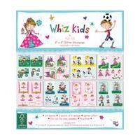 Whiz Kids 8 x 8 Inches Glitter Decoupage Paper 24 Sheets