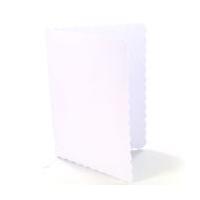 White Scalloped Edge Cards and Envelopes 5 x 7 Inches 50 Pack