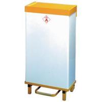 White and Yellow 64 Litre Fire Retardant Waste Bin 330330