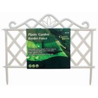 White Plastic Garden Border Fence