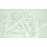 White Pipe Cleaners. 300mm long. Pack of 100.