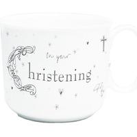 White Christening Ceramic Mug