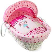 White My Dolly Wicker Moses Basket