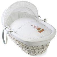 White Clair De Lune Tippy Tumble Moses Basket