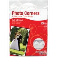 White 108 Piece Photo Corners Pack