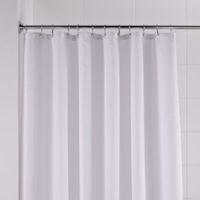 white waffle shower curtain l18 m