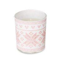 White Alpine Print Cranberry Woods Candle