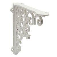 White Steel Shelf Bracket (D)35mm