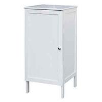 White Wood Floor Cabinet