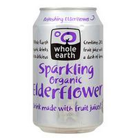 whole earth organic sparkling elderflower drink 330ml
