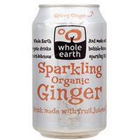 whole earth organic sparkling ginger drink 330ml