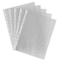 white box a4 pockets multi punched 36 microns clear pack of 100