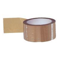 White Box Packaging Tape 50mmx66m Buff (Pack of 6)