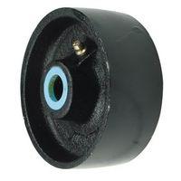 wheel cast iron 125mm dia plain bearing