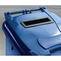 WHEELIE BIN 120L - BLUE C/W SLOT AND LID LOCK