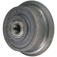 wheel flanged cast iron 100mm dia roller bearing