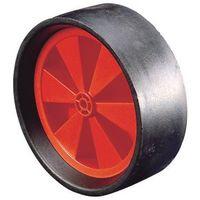 wheel rubber tyred 260mm dia1 plain bore