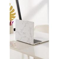White Marble Vinyl MacBook Pro Skin, WHITE