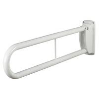 white finished hinge style grab rail