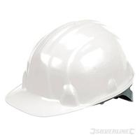 white lightweight safety hard hat