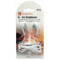 White Kingavon In Ear Headphones