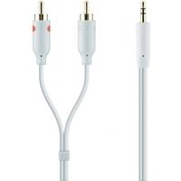 White Belkin Mini Stereo to RCA Audio Cable 2m