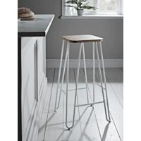 White Hairpin Bar Stool