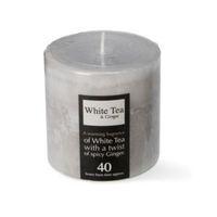 White Tea & Ginger Pillar Candle Small