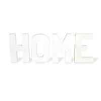 White Painted Home Wood Ornament