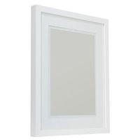 White Single Frame Wood Picture Frame (H)54cm x (W)44cm