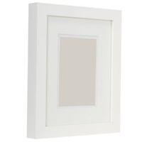 white single frame wood picture frame h30cm x w25cm