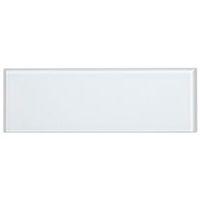 White Glass Wall Tile (L)300mm (W)100mm