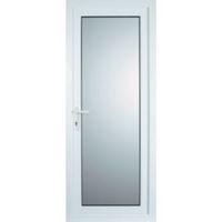 white pvcu fully glazed back door frame rh h2055mm w920mm