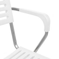 White Stackable Arm Chair 12 pcs