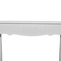 White Dressing Console Table