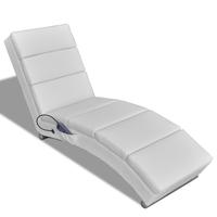 White Artificial Leather Electric Massage Chair