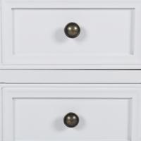 White Two-Drawer Nightstand